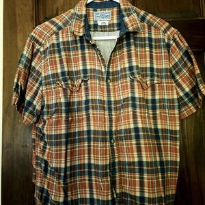 Lucky Brand Men’s short sleeve button down shirt